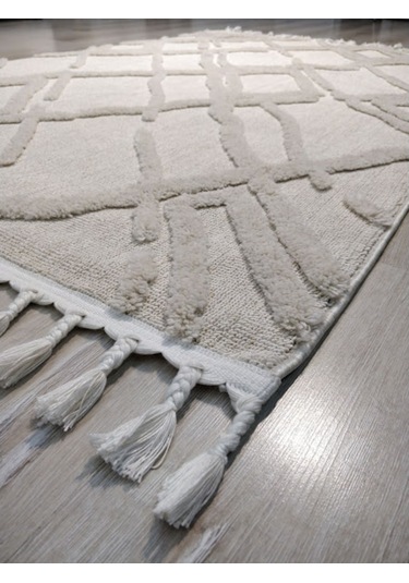 Eko Halı Terazzo Trz03 Beyaz Iskandinav Halı 120X180 Cm