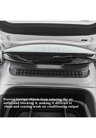 Yaleker Tesla Model Y 2025+ Juniper İçin Abs + Paslanmaz Çelik Havalandırma Girişi Korumalı Ağaç Yaprağı-toz Engelleyici Koruma Kapağı Sol+sağ Set