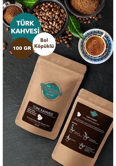 Tarihi Yarımada Kahvecisi Taze Çekilmiş Orta Kavrulmuş ve Öğütülmüş Türk Kahvesi 100 G