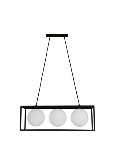 Belet Glop Başlıklı Siyah Sarkıt Avize Siyah