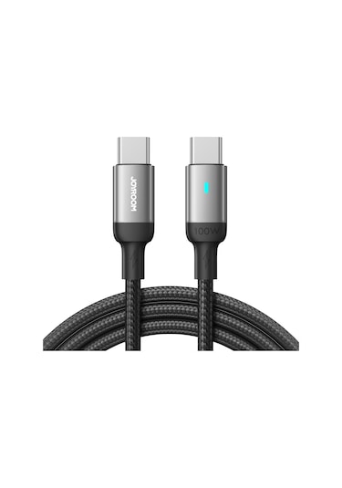 Joyroom S-cc100a10 Olağanüstü Serisi 100w Usb-c / Tip-c Usb-c / Tip-c Hızlı Şarj Veri Kablosu, Kablo Uzunluğu: 1.2m Siyah
