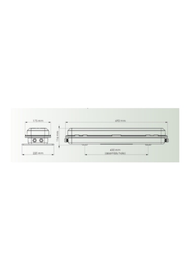 Zone 2x18w. Floresan/ 2x9w. Led Tube Beyaz Işık