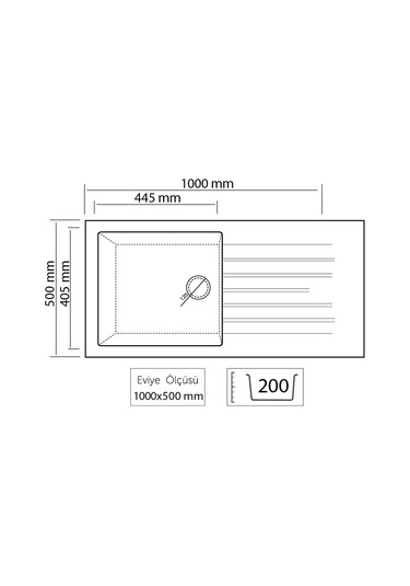 Thorax Granit Eviye Pulya T4 Siyah
