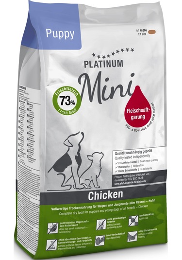 Platinum Mini Yavru Tavuklu Köpek Maması 900gr