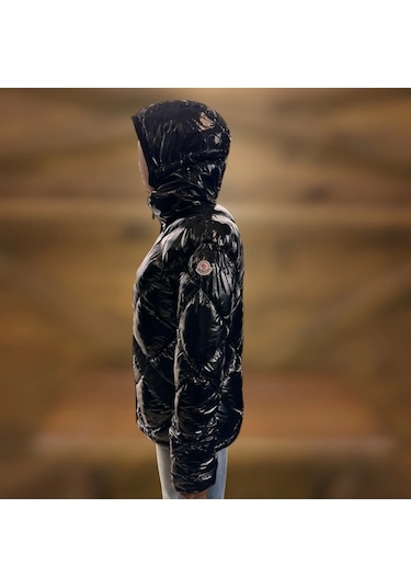 Moncler Siyah Kadın Şişme Mont Siyah