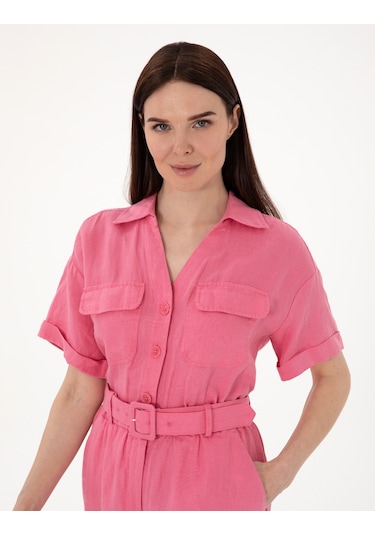 Pierre Cardin Kadın Pembe Tulum Dokuma 50301204-vr041 Pembe
