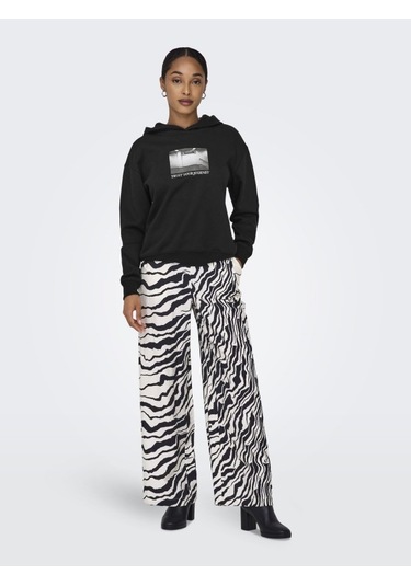 Only Onlcassie Kadın Sweatshirt Siyah