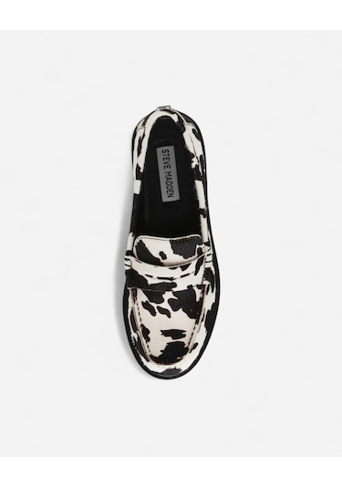 Steve Madden Adıson-c Blk/whte Kadın Siyah Loafer Adıson-c