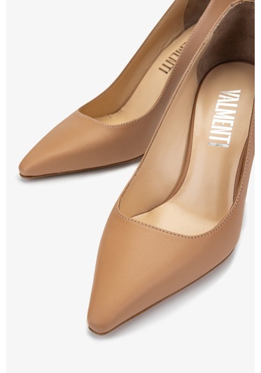 Valmenti Nuc Kadın Nude Hakiki Deri Topuklu Ayakkabı 613 27235 Bn Ayk Y24 Bej