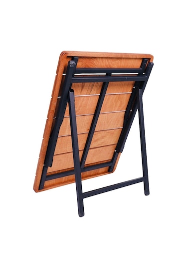 Alin Metal 4''lü Lüks Bardaklı Kamp Sandalyesi Ve Masa Set Yaprak Desenli Yaprak Desenli Çok Renkli