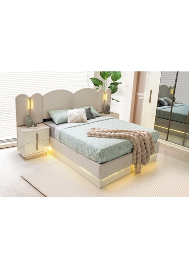 Milano Bazalı Karyola Ve Başucu 160 x 200 CM