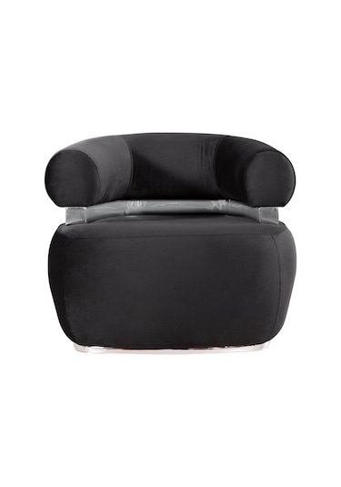 Miss Worble Fox Pofuduk Berjer Tekli Koltuk Siyah