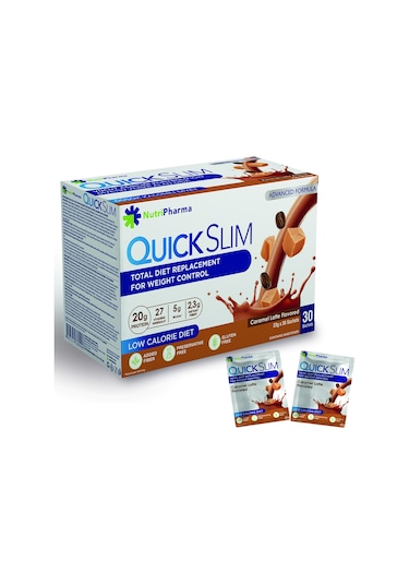 Quick Slim Öğün Yerine Geçen Shake - 30 Saşe - Karamel Latte