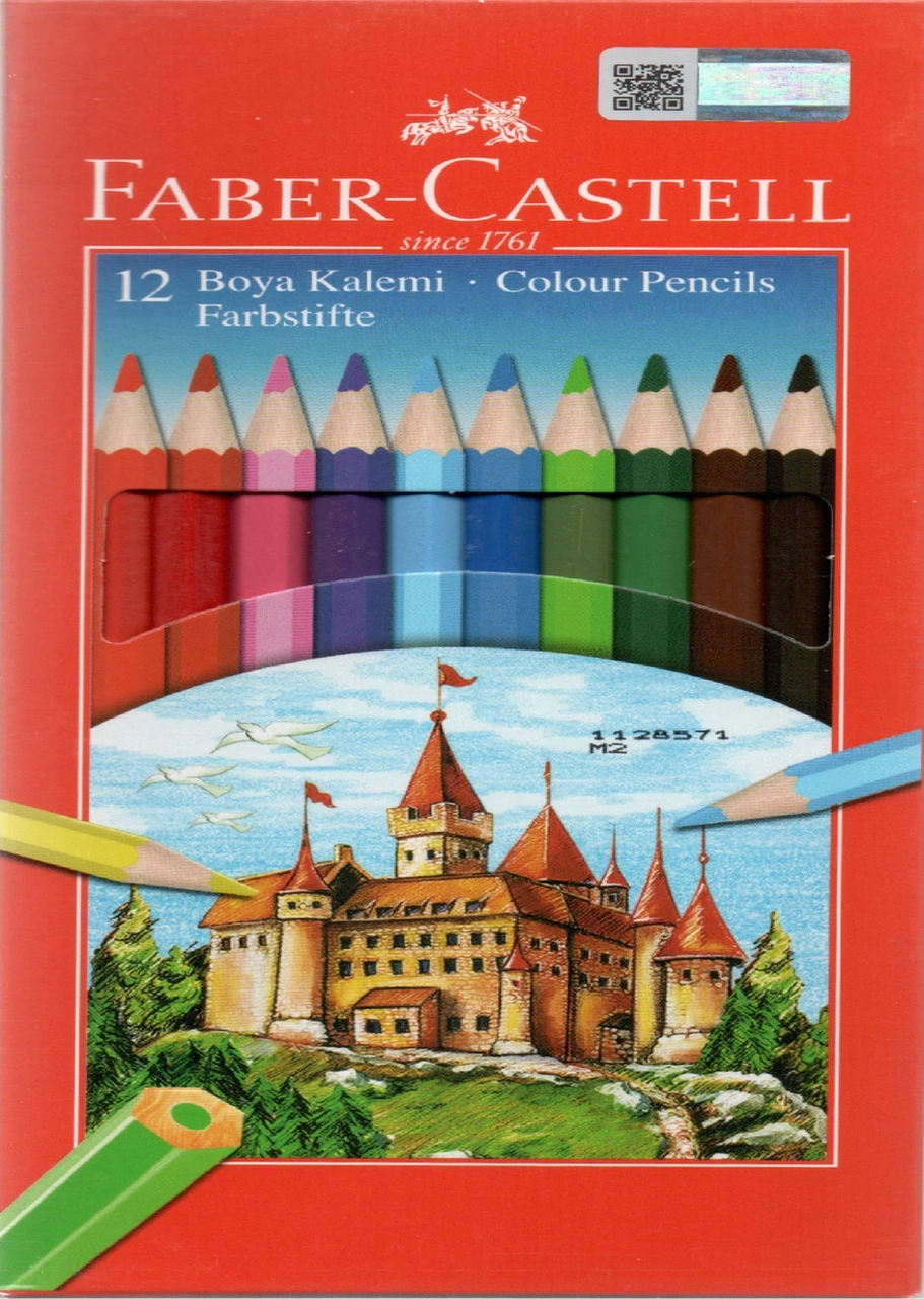 Faber-castell 12 ' Li Kuru Boya Çok Renkli