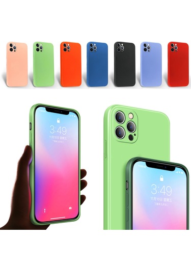 iPhone 12 Pro Kılıf Kamera Korumalı Lansman Silikon Kapak