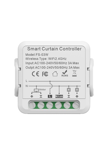 Suofeng Zigbee Akıllı Perde Kontrolörü - 3a Zamanlayıcı Ve Ses Kontrollü, Ev/otel/apartman İçin Tuya Uyumlu, 1 Adet