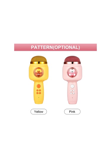 Kablosuz Bt Mikrofon Taşınabilir El Mikrofonu Değişken Ses Fonksiyonu Dahili Ses Sistemi 1200mah