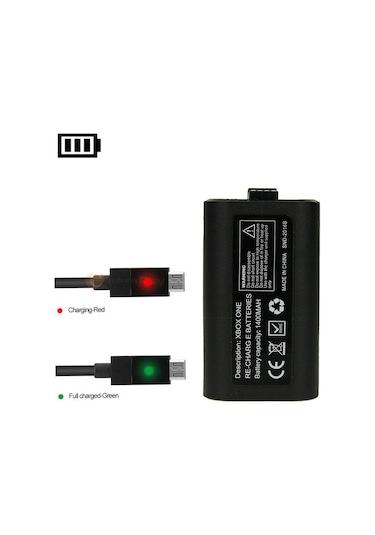 Xbox One S-x Gamepad Batarya Kablo Şarj Kiti Set