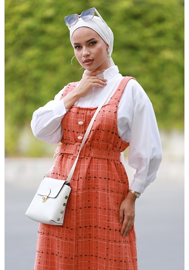 Bear Askılı Düğmeli Jile 582 - Turuncu