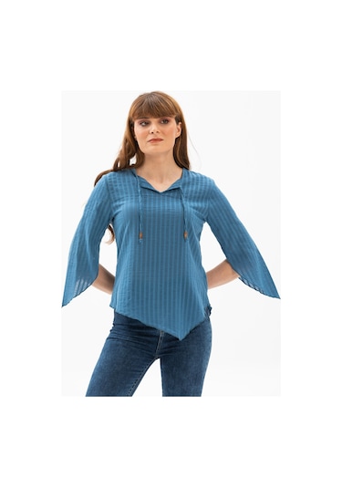 Rodos Gofre Bluz İndigo indg