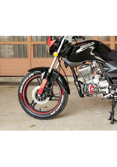 MİCHELİN Motorsiklet Lastik Yazısı Sticker 8 Adet u