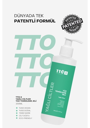 Tto-x Yüz Temizleme Jeli Yağlı Ciltler 200 Ml