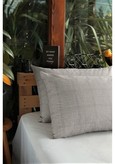 Alla Turca Ranforce 2'li Yastık Kılıfı - Gri