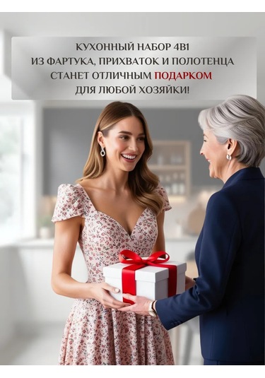 Rukavica "perso" Mutfak Seti, Hasır Mutfak Önlüğü İle Birlikte 364986138 Beyaz