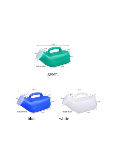 Yeşil 1200ml Taşınabilir Araba İdrar İşemek Kolu Kamp Mobil Tuvalet İdrar Şişesi Pisuar Depolama Erkekler İçin Yeşil