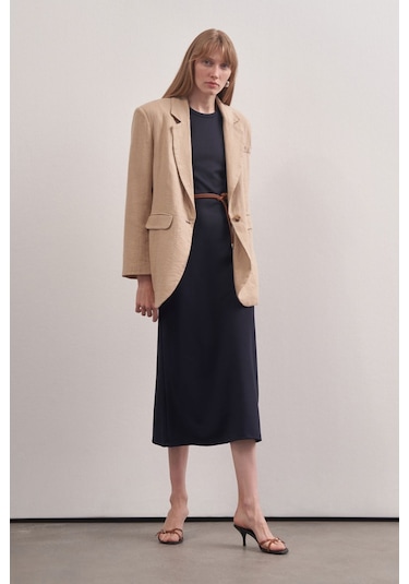 Mathilda Store Kadın Lacivert Basic Elbise Lacivert