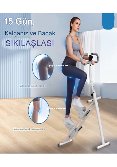 C-01 Katlanabilir Dikey Tırmanma Egzersiz Aleti Stepper Kondisyon