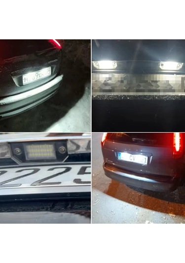 Xuweiwei Ford Focus Mk2 C-max İçin 2 Adet Led Plaka Işığı İki Set Hata Yok 6500k