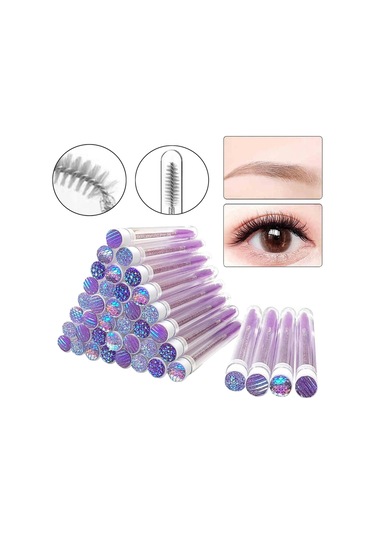 Suntek Tek Kullanımlık Maskara Fırçası Mor 40'lı