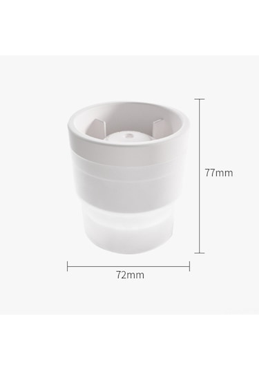 Jeehugo Gıda Kalitesi Silikon Buz Küpü Kalıbı, Ev Ofis Mutfak Kullanıma Uygun, Sızıntısız Tasarım, 77x72mm, Mavi, Kauçuk Kutuda Çok Renkli