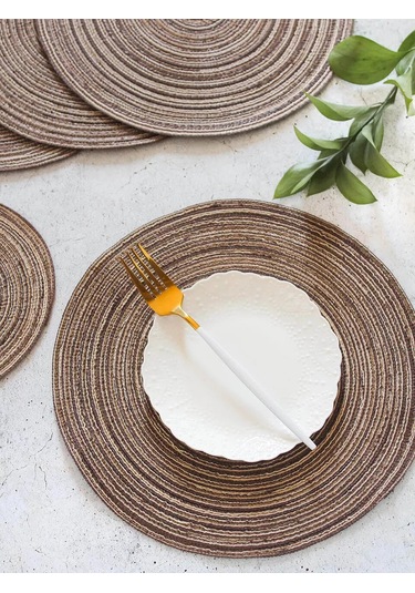 Home Balance Yuvarlak Masa Kılıkçılığı Servis Peçeteleri 243834428 Siyah