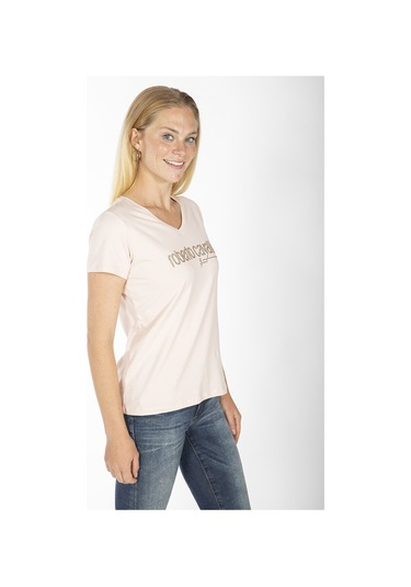 ROBERTO CAVALLI  Kadın T'shirt RRC5488L Pudra