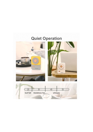 Mufunye Taşınabilir Şarjlı Mini Fan - Boyun, Bel Veya Masa Üzerinde Kullanım - 3 Hız Ayarlı - 1200mah Pil