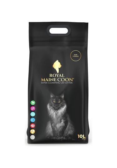 Royal Maine Coon Bebek Pudrası Kokulu Perlit Kedi Kumu 10 L