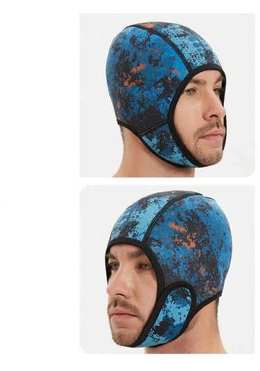 Suntek Scuba Diving Hood 2mm Neopren Dalış Wetsuit Koyu-mavi Koyu Mavi