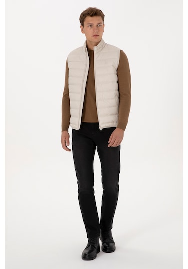 U.s. Polo Assn. Erkek Taş Yelek Dokuma 50310039-vr049 Tas U.s. Polo Assn. Erkek Taş Yelek Dokuma 50310039-vr049 Tas