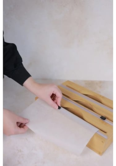 Bambu 3 Bölmeli Folyo Kesme Standı -