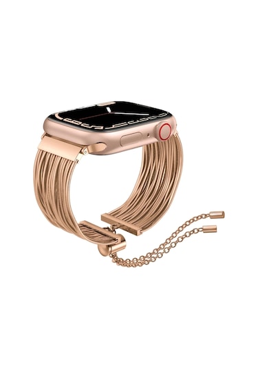 iOs Watch Uyumlu  10 42mm Redclick Krd-137 Metal Hasır Bilezik Kadın Kordon
