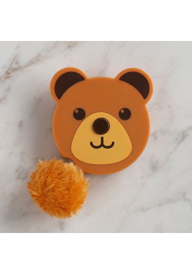 Büro Ev Ofis İçin 1,5mt Ölçer Kahverengi Şerit Metre Sevimli Motif Mezura Diğer