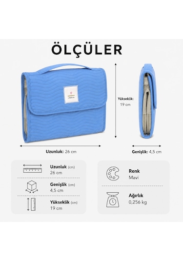 Lassig Changing Pouch Bebek Alt Değiştirme Organizer Xl Blue
