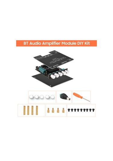 Teltree Bt 5.0 2.1 Kanal Hoparlör Güçlendirici Modülü - 50wx2 + 100w, Aux + Bluetooth Girişi, Tonalite Ve Taban Ayarlı, Dıy Kit