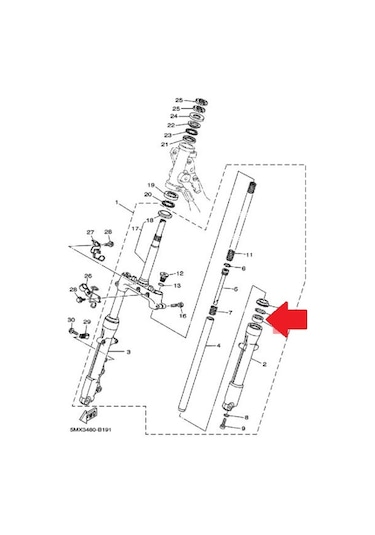 Yamaha Nouvo 115 Amortisör Keçesi 3ay-f3145-00