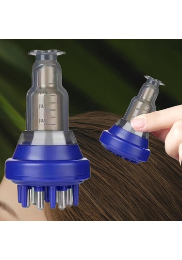 Suntek Ev Seyahati Için Baş 5ml Saç Derisi Aplikatör Mavi Mavi