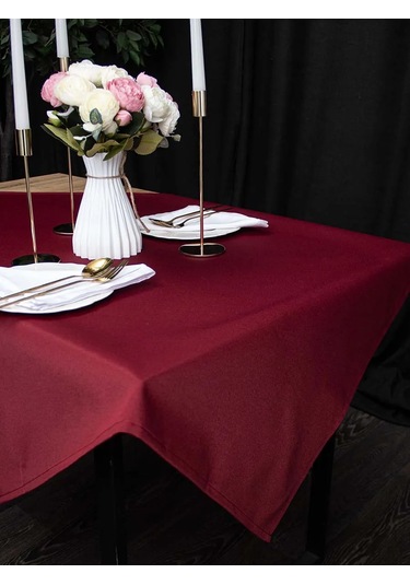 Leohome Küçük Masa İçin Mutfak Örtüsü 435049916 Bordo