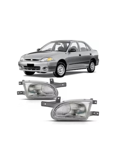 Hyundai Accent Yumurta Kasa Sağ Sol Ön Far Takımı 1998-2000 N11.1341