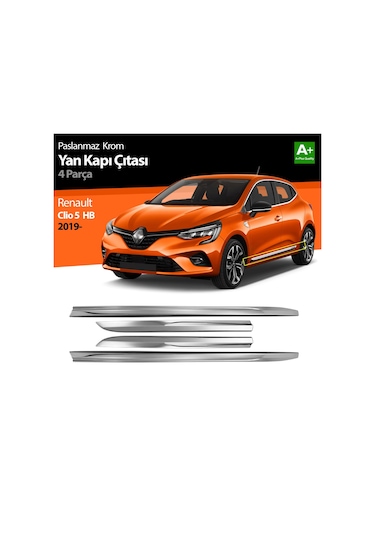 Clio 5 Yan Kapı Cıtası Krom 2019 2020 2021